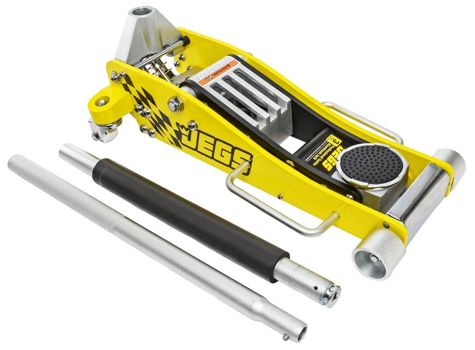 Gato de piso de aluminio de bajo perfil profesional de 3 toneladas JEGS 80077 Foto 2 de 4