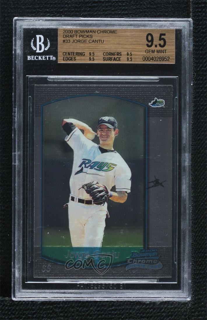 2000 Bowman Chrome Draft Picks & Prospects Jorge Cantu #33 BGS 9.5 GEM MINT 0y8e