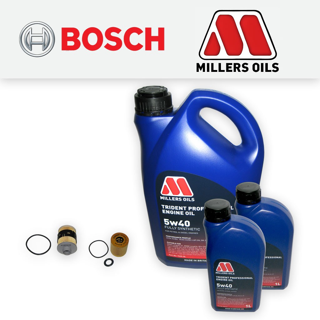 SERVICE KIT for PEUGEOT BOXER 2.2 HDI OIL FUEL FILTERS +5w40 OIL (2006-2013)
