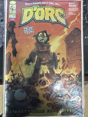 DORC 1 SIGNED & THIRD PRINTING FOIL COVER & ART & STORY BRETT BEAN EXCLUSIVE . 