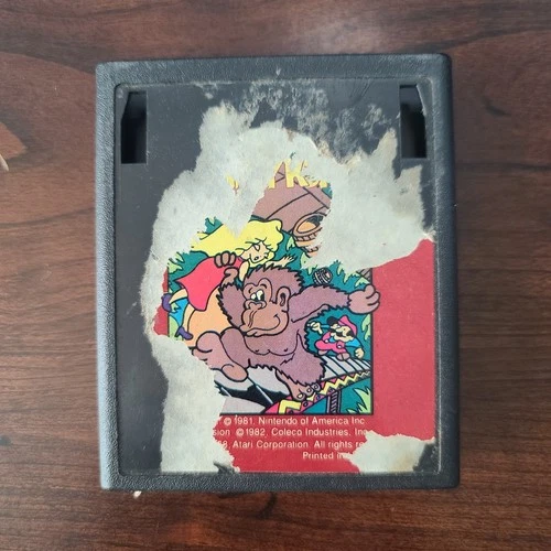 Donkey Kong (Atari 2600) Torn Label Game Cart Only No Manual Or Box Tested