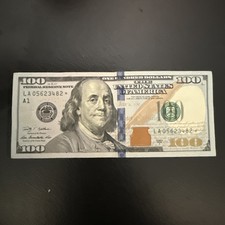 One Hundred Dollar Bill $100 Star Note 2009A Series LA 05623482* Circulated