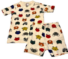 2 Pc Hanna Anderson Animal PJ Set  Size 120 cm /US 6-7 Y Organic Cotton