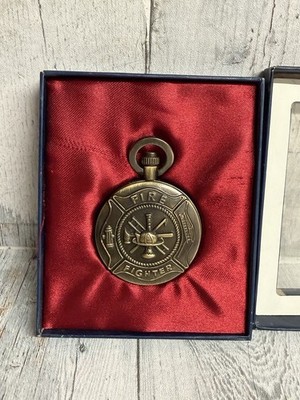 Feuerwehr Neuheit Taschenuhr Herren Hachette 50er Jahre Stil Retro Quarz