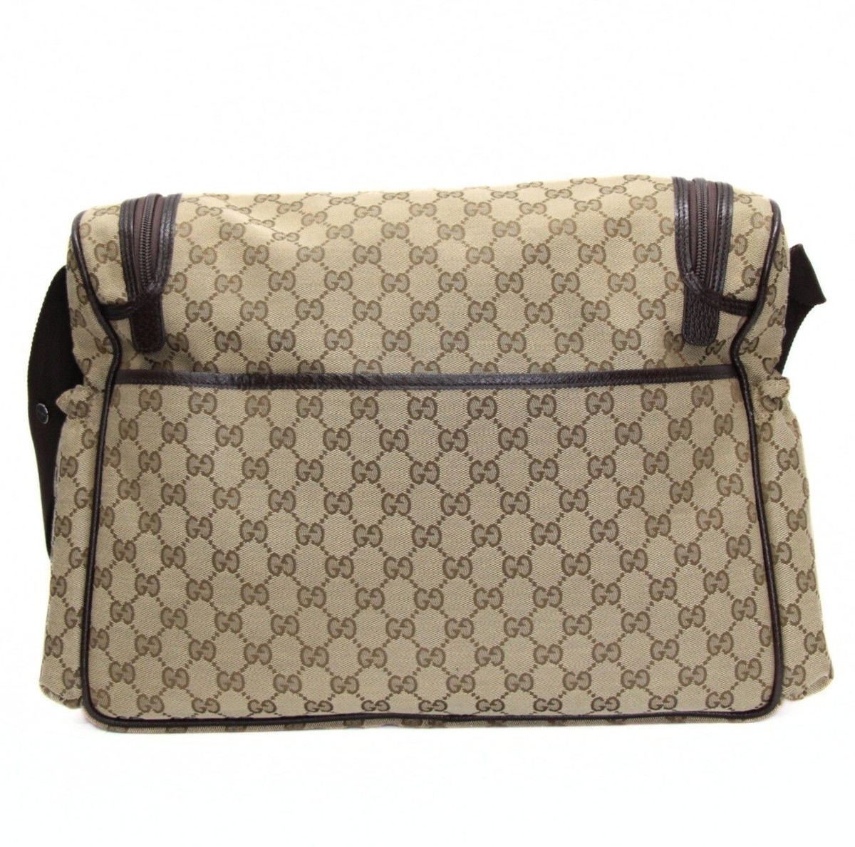 Gucci Diaper Shoulder Bag GG Monogram Canvas Beige With baby mat