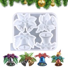 Christmas Bell Silicone Mold 3D DIY Resin Casting Craft Moulds Home Decorations