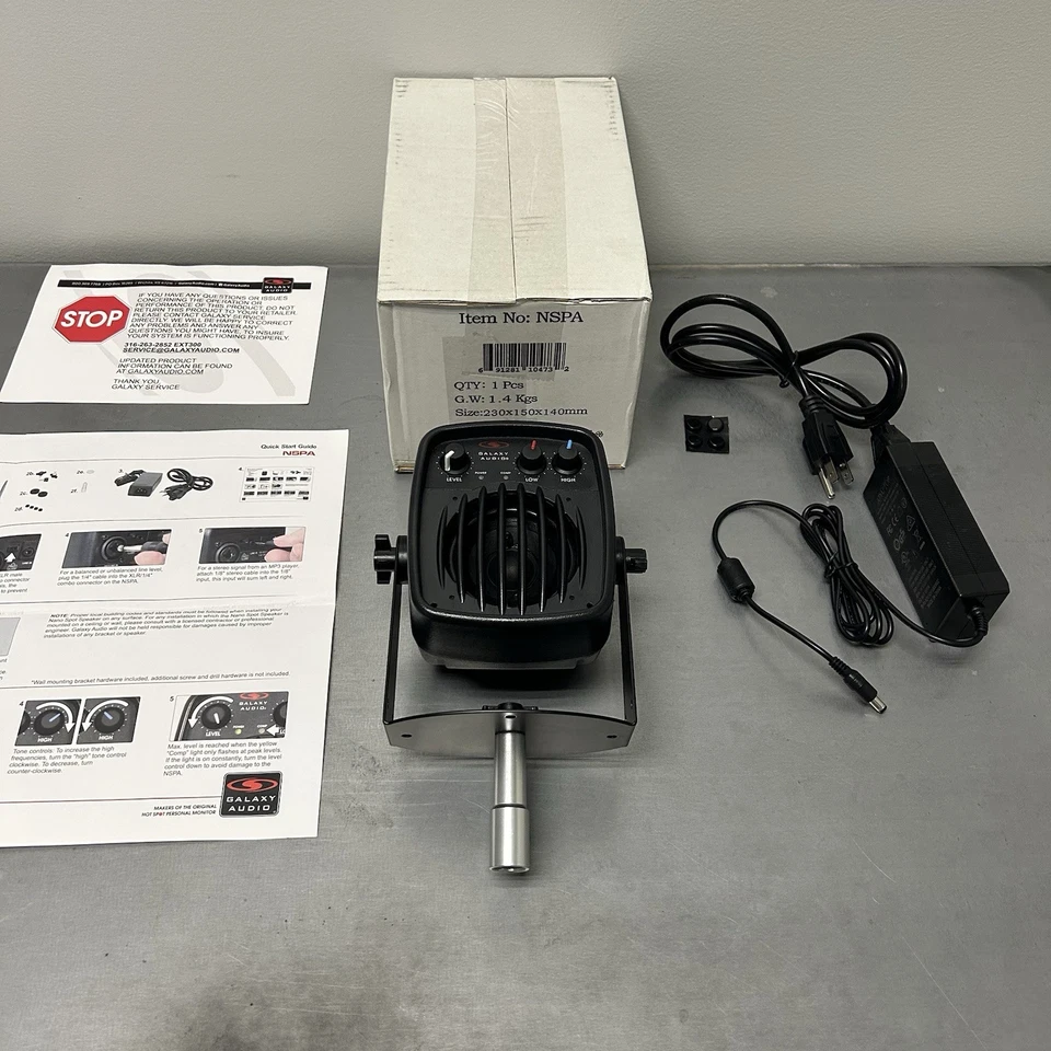 NOVO! Alto-falante monitor pessoal Galaxy Audio NSPA alimentado nano spot - Imagem 3 de 4