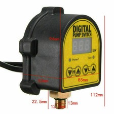 Digital Pumpensteuerung Pumpenschalter Druckschalter Ein/Aus 0-10Bar 220V AC