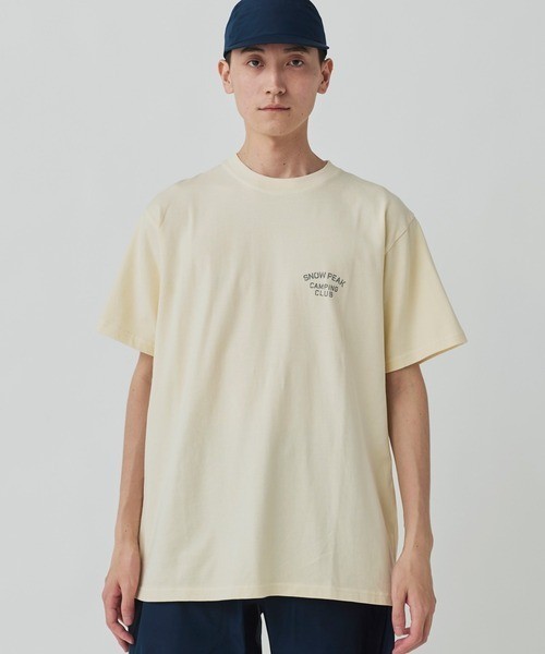 Mens Sw Peak 'Sw Peak' Short Sleeve T Shirt M Beige Men's