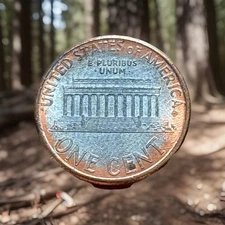 1995 LINCOLN CENT STRUCK ON PARTIAL UNPLATED PLANCHET HIGH GRADE BOTH SIDES LV