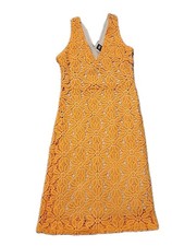 INC International Concepts Woman’s Crochet Lace Overlay Dress Size XS Mango $119