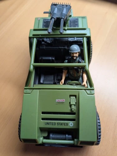 1982 GI Joe ARAH Vamp Attack Jeep 100% Complete w Clutch, File Card & Blueprint