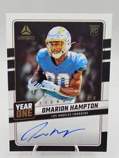 2025 Panini Luminance Omarion Hampton Year One Rookie Auto Chargers