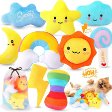 Whimsical Squeaky Dog Toys for Small Dogs  Puppies   Plush Toys Pack with Stora