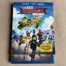 The Lego Ninjago Movie (Blu-ray + DVD + Digital NEW 2017) W/ Slipcover Ninjas +