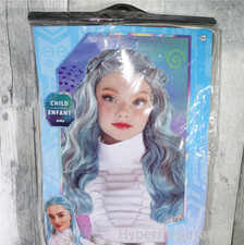 Child Girls Disney Zombies 3 Addison Halloween Costume Wig Blue Alien Mermaid