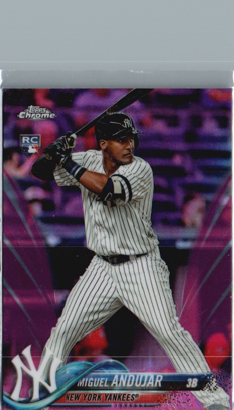 2018 Topps Chrome #14 Miguel Andujar Pink Refractor