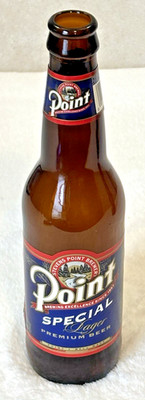 1990's Paper Label-Stevens Point Brew -Wisconsin-12 oz-Amber Glass Beer Bottle