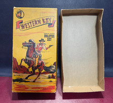 Vintage Western Boy Genuine Leather Holster Set BOX ONLY R S Toy Mfg.