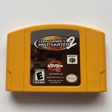 Tony Hawk Pro Skater 2 N64 Nintendo 64 Original Game Tested Authentic Yellow