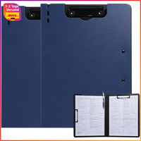 Klemmbrett A4 2Er Pack Mit Deckel Und 2 Klemmen Blau FüR BüRo Schule Baustelle