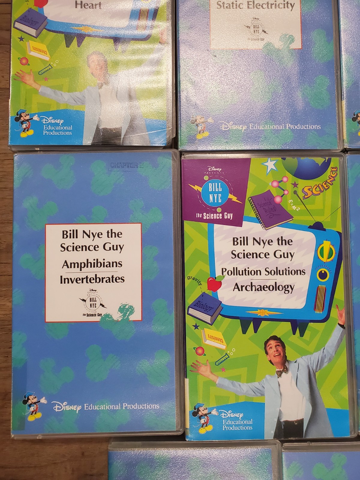 Very Rare Vintage Bill Nye The Science Guy VHS Tape Lot Of 24 - Lot 2