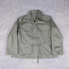 Uniqlo Jacket Womens Small Olive Green C Collection Field Coat Military Style