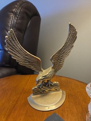 Vintage Brass Eagle Stop Figurine Single Bookend (1) Bookends