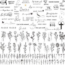Tatuajes temporales falsos realistas de tres tipos