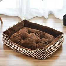 Pet Large Dog Bed Warm House Candy-Colored Square Nest Pet Kennel for Small Medi