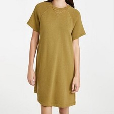 MADEWELL MWL Airyterry Sweatshirt Tee Dress Green S