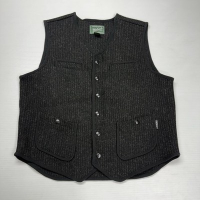 Vtg 90s Woolrich Button Up Wool Blend Mens Vest M Formal Outdoor