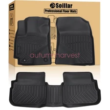 Floor Mats Liner Fits 2009-2013 Toyota Corolla Matrix Front-Rear All Weather TPE
