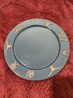 Frankoma King Ranch Dinner Plate Navy Blue Western Ranch Brand