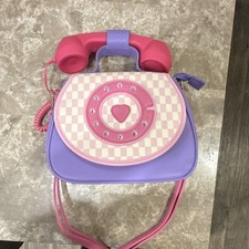 Rotary Phone Theme Check Crossbody Top Handle...