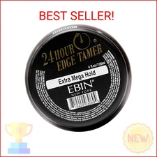 EBIN NEW YORK 24 Hour Edge Tamer, Extra Mega Hold, 4 Oz - No Flaking, No White R