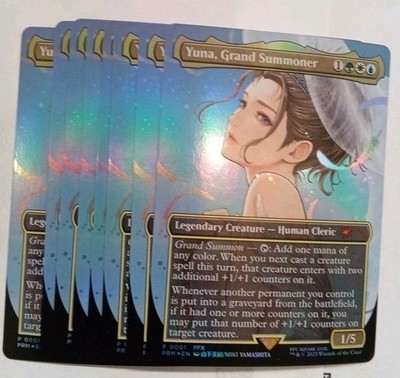 MTG Yuna, Grand Summoner Holiday Commander Promo Foil Final Fantasy See Photos 