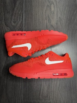 Nike Air Max 1 Ultra Flyknit Bright Crimson 843384-601 Herren UK 11