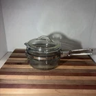Pyrex Vintage Double Boiler Upper  Pot Flameware 1.5 Quart Replacement 6763-U