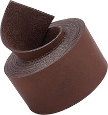 Full Grain Genuine Leather Straps 1.5 Inches Wide 2m 37.5mm 1.3mm Saddle Brown