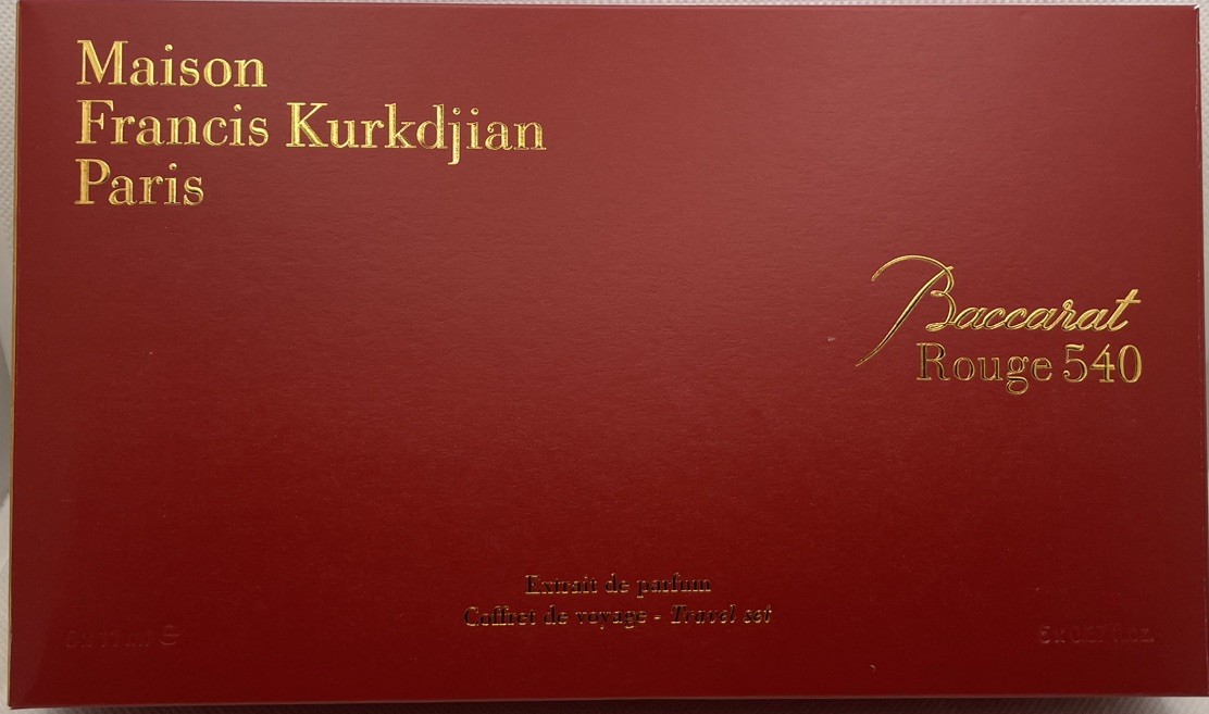 MFK Baccarat Rouge 540 Extrait 5 X 11 ML 1.9 oz total Gift set, Travel Size set