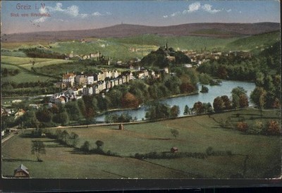 Greiz Thuringia view from Hirschstein Castle Magpie Fe