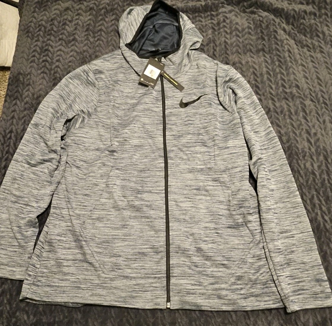 SACAI X NIKE NIKE Giacca Uomo Basket con Cappuccio e Cerniera AH7596 450 Blu Dri Fit Taglia 2XL