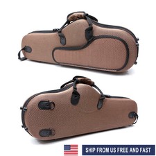 New Brown Alto Sax Case Nylon Cover With Handle Lightweight Durable