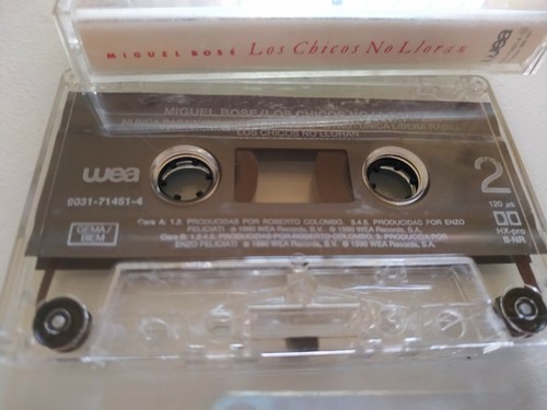 MIGUEL BOSE los chicos no Cry Wea 1990 - Cinta Tape Cassette Am - Picture 5 of 5