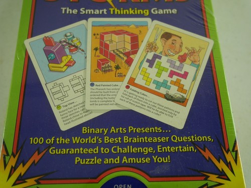 Vintage 1995 VISUAL BRAIN STORMS' Binary Arts Thinking Question Card Game NEW - Picture 2 of 7
