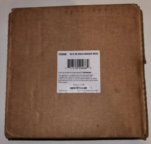 H20006R 24 Gauge Galvanized Hanger Iron, 3/4-Inch by 50-Foot - Picture 2 of 5