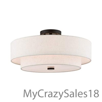 Livex Lighting 51085-92 4-Light Semi Flush Mount Ceiling Fix