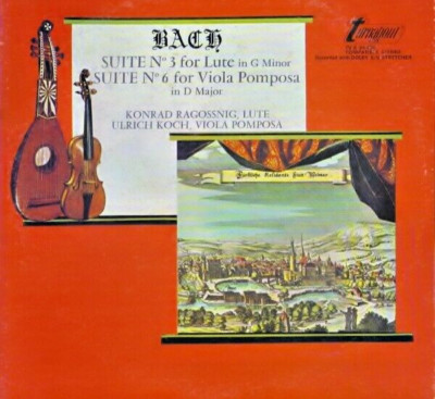 Sealed BACH Suite No. 3 For Lute In G Minor, Suite No. 6 For Viola Pomposa (A)
