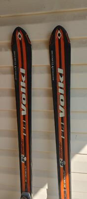 Volkl P40 RC Energy 3D Sidecut Racing Snow Skis with Salomon